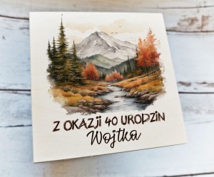 Drewniane pudełko z życzeniami -WZÓR 31