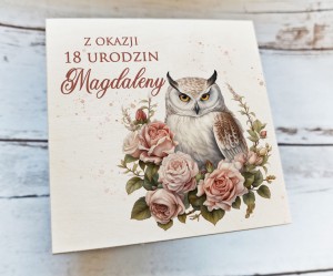 Drewniana pamiątka z życzeniami - WZÓR 13
