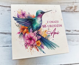 Drewniana pamiątka z życzeniami - WZÓR 23