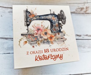 Drewniana pamiątka z życzeniami - WZÓR 29