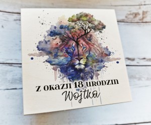 Drewniana pamiątka z życzeniami - WZÓR 33