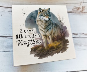 Drewniana pamiątka z życzeniami - WZÓR 37