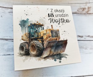 Drewniana pamiątka z życzeniami - WZÓR 45