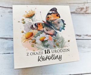 Drewniana pamiątka z życzeniami - WZÓR 46