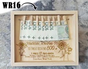 Grawer w ramce na 18 urodziny - ostatnie 800 +  WR16